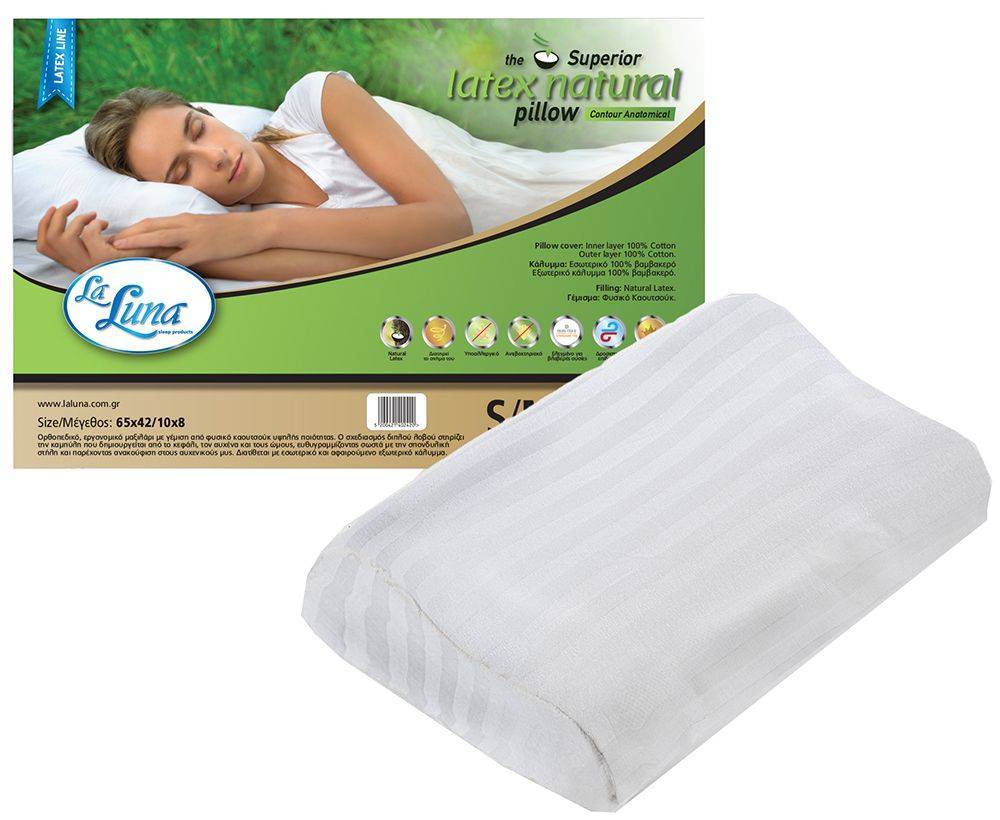 ΜΑΞΙΛΑΡΙ LA LUNA SUPERIOR LATEX CONTOUR 65X42/10X8CM