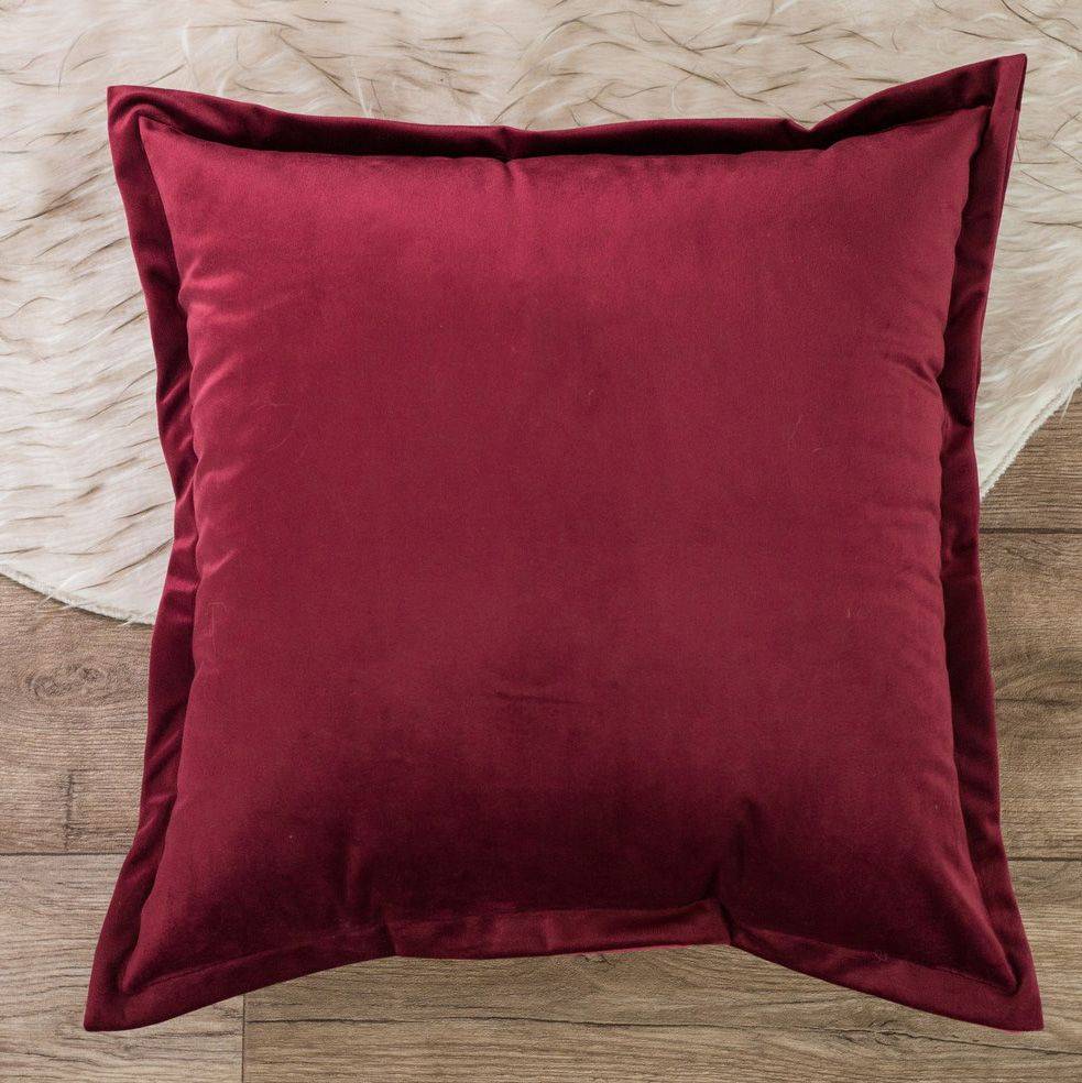 TEORAN ΔΙΑΚΟΣΜΗΤΙΚΗ ΜΑΞΙΛΑΡΟΘΗΚΗ TEORAN VELVET 10 ΚΟΚΚΙΝΟ 45X45CM