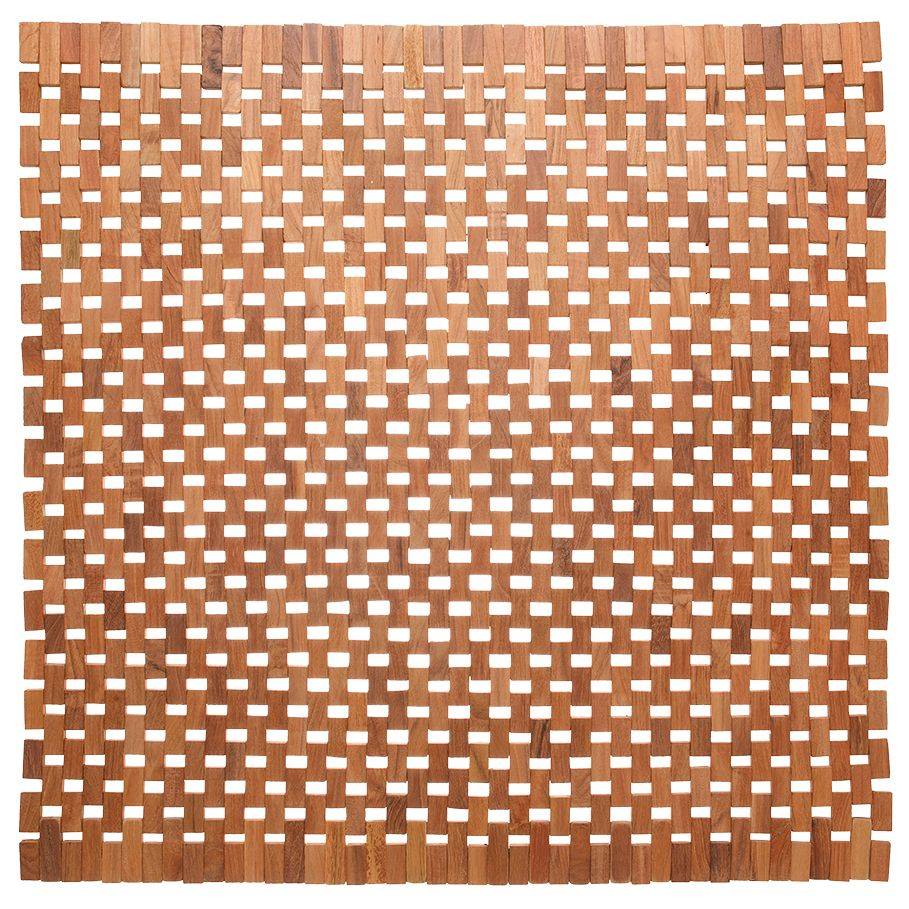ΤΑΠΕΤΟ ΜΠΑΝΙΟΥ SEALSKIN WOODBLOCK ΞΥΛΟ ΚΑΦΕ 60X60CM SEALSKIN