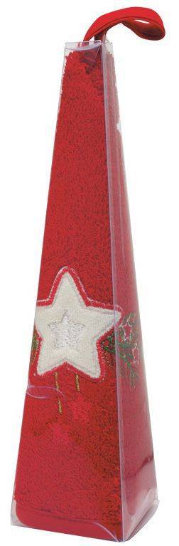 ΧΡΙΣΤΟΥΓΕΝΝΙΑΤΙΚΗ ΠΕΤΣΕΤΑ DAS HOME CHRISTMAS COLLECTION 0591 KOKKINH ΣΤΡΟΓΓΥΛΗ Φ50 DAS HOME