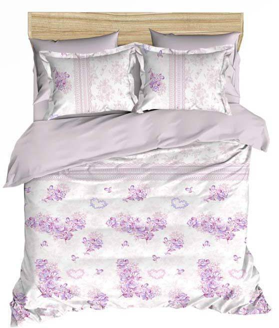 LE BLANC ΣΕΤ ΠΑΠΛΩΜΑΤΟΘΗΚΗ ΥΠΕΡΔΙΠΛΗ LE BLANC LUXURY ELENA ΛΙΛΑ 220Χ240CM