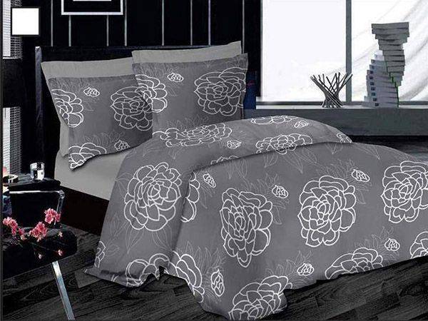 ΣΕΤ ΣΕΝΤΟΝΙΑ ΜΟΝΑ LE BLANC PREMIUM NIGHT LOTUS ΓΚΡΙ 170Χ245CM LE BLANC