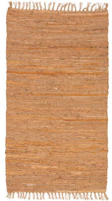ΧΑΛΙ ΠΕΡΣΙΚΑ LEATHER RUGS SOLID 130227/02F RUST (70X130CM) ΠΕΡΣΙΚΑ