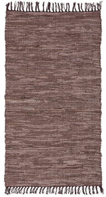 ΧΑΛΙ ΠΕΡΣΙΚΑ LEATHER RUGS SOLID 130227/02G CHOCOLATE (70X130CM) ΠΕΡΣΙΚΑ