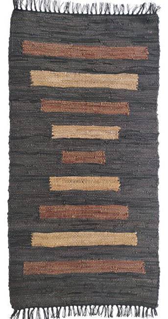 ΧΑΛΙ ΠΕΡΣΙΚΑ LEATHER RUGS ETHNIC 150618/15 BROWN MULTI (70X130CM) ΠΕΡΣΙΚΑ