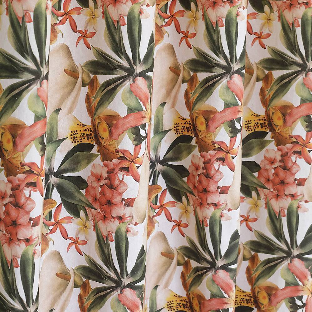 ΚΟΥΡΤΙΝΑ ΜΕ ΤΡΕΣΑ DECOCRAFT GARDEN ΛΟΝΕΤΑ MULTI 140X270CM