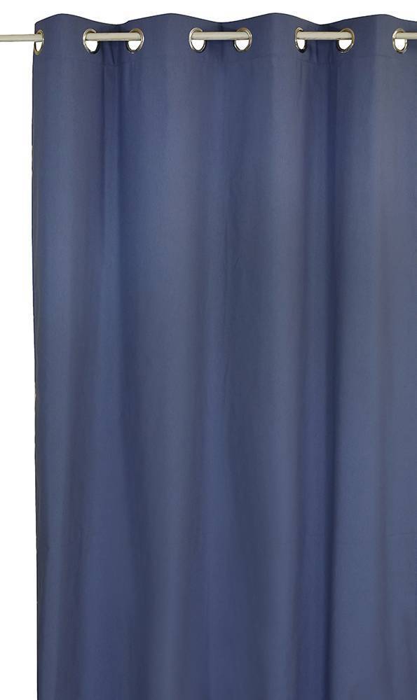 ΚΟΥΡΤΙΝΑ ΜΕ ΤΡΟΥΚΣ DECOCRAFT ΛΟΝΕΤΑ ΜΠΛΕ 140X260CM