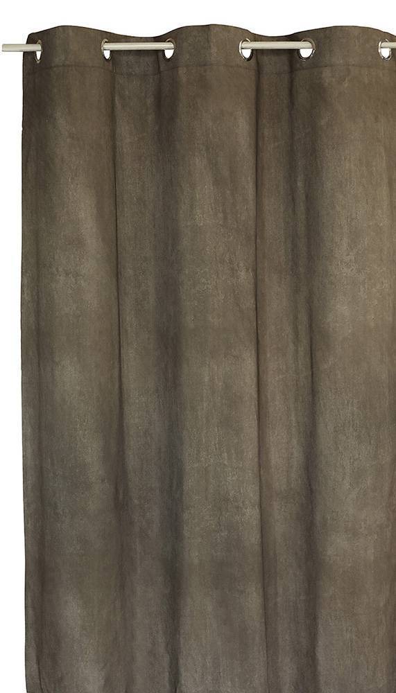 ΚΟΥΡΤΙΝΑ ΜΕ ΤΡΟΥΚΣ DECOCRAFT ΛΟΝΕΤΑ ΓΚΡΙ 140X260CM DECOCRAFT