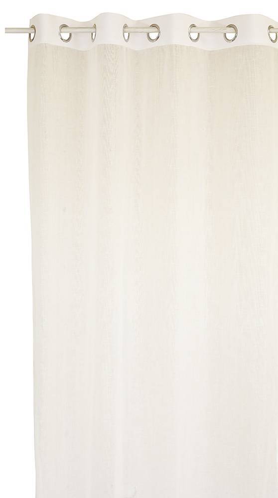 ΚΟΥΡΤΙΝΑ ΜΕ ΤΡΟΥΚΣ DECOCRAFT LINNEN LOOK ΓΑΖΑ ΜΠΕΖ 140X260CM