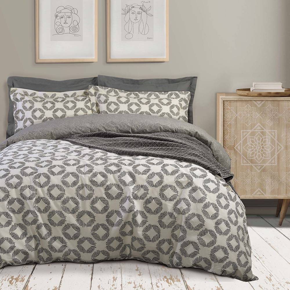 ΚΟΥΒΕΡΛΙ ΜΟΝΟ DAS HOME HAPPY 9505 ΓΚΡΙ 160Χ240CM