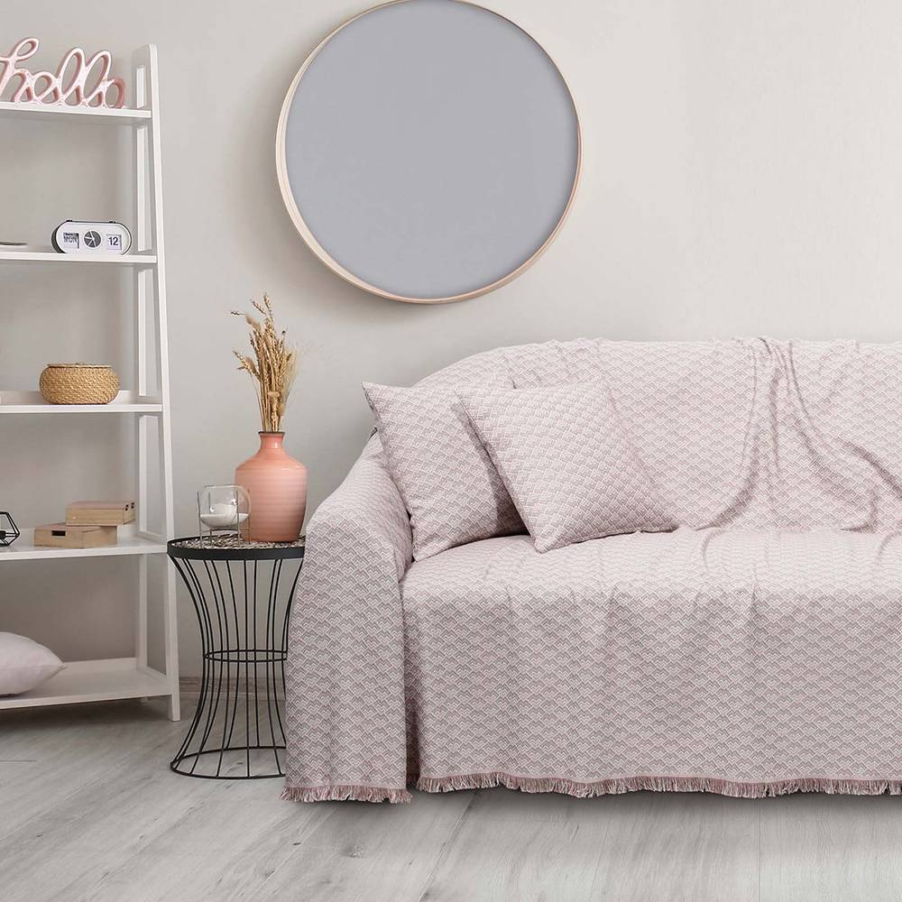 DAS HOME ΡΙΧΤΑΡΙ ΤΡΙΘΕΣΙΟ DAS HOME 0219 ΡΟΖ 180Χ300CM