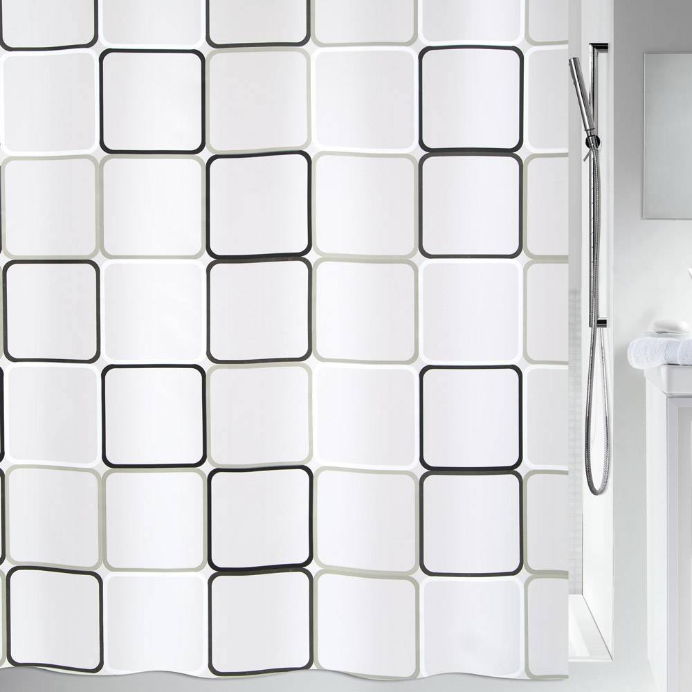 KOYΡΤΙΝΑ ΜΠΑΝΙΟΥ SPIRELLA FRAME ΠΛΑΣΤΙΚΟ 180Χ200CM SPIRELLA