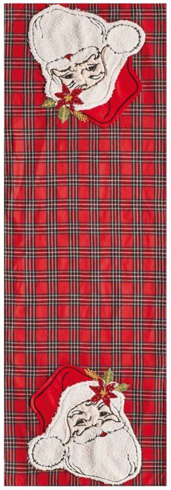 ΧΡΙΣΤΟΥΓΕΝΝΙΑΤΙΚΟ RUNNER KENTIA SNOW 212 ΚΟΚΚΙΝΟ 45Χ150CM KENTIA