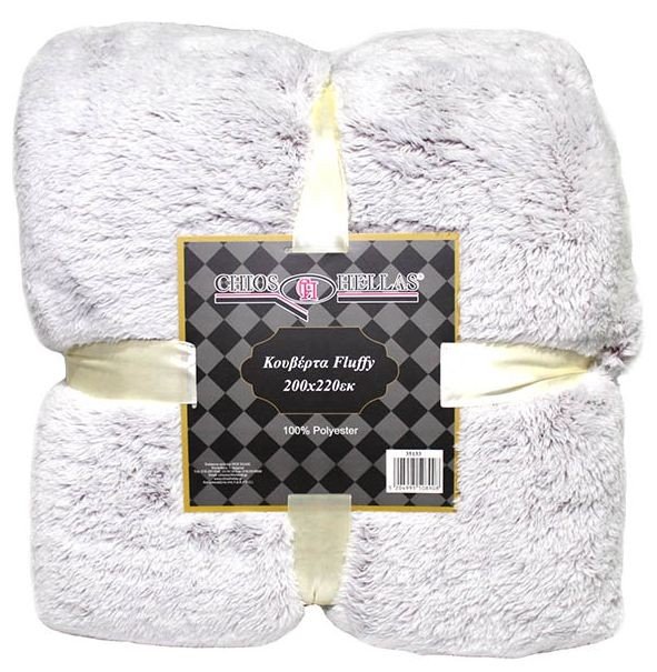 CHIOS HELLAS ΚΟΥΒΕΡΤΑ MONH CHIOS HELLAS FLUFFY 100% POLYESTER ΜΩΒ 150Χ200CM