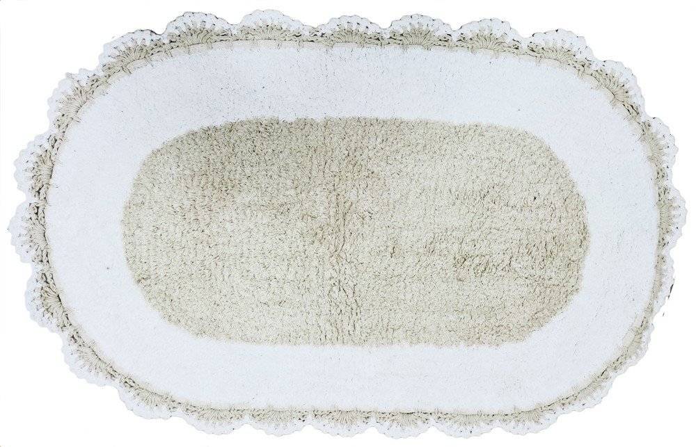 CHIOS HELLAS ΤΑΠΕΤΟ ΜΠΑΝΙΟΥ CHIOS HELLAS CROCHET OVAL ΜΠΕΖ 45Χ75CM