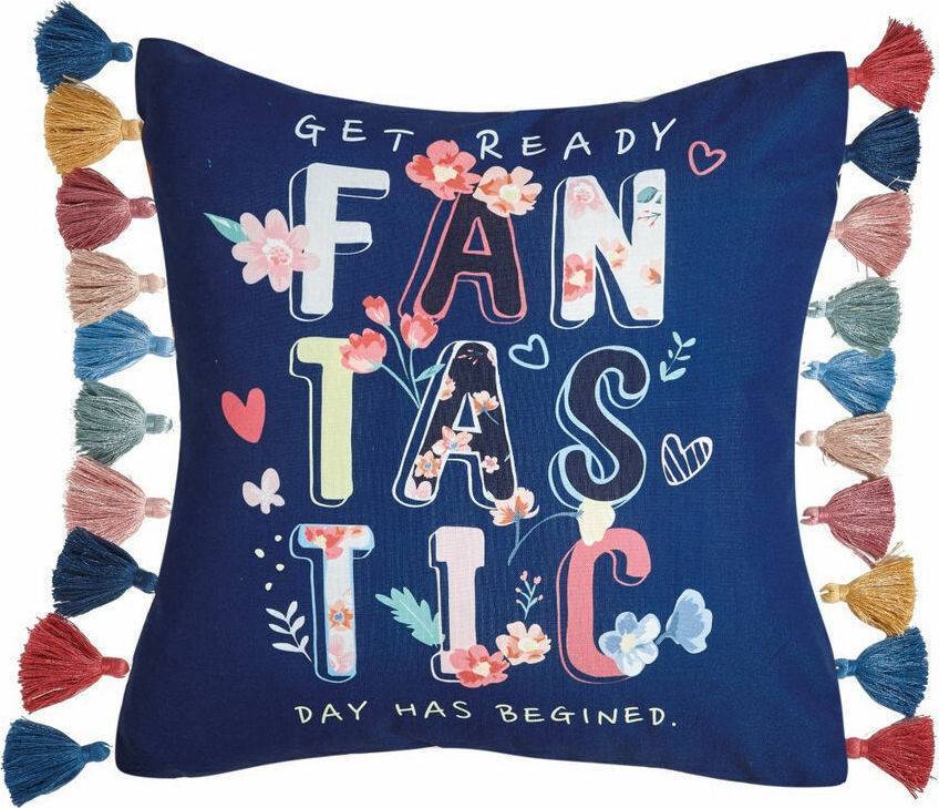 ΔΙΑΚΟΣΜΗΤΙΚΗ ΜΑΞΙΛΑΡΟΘΗΚΗ ΚΕΝΤΙΑ CASA 309 ΜΠΛΕ 45X45CM KENTIA