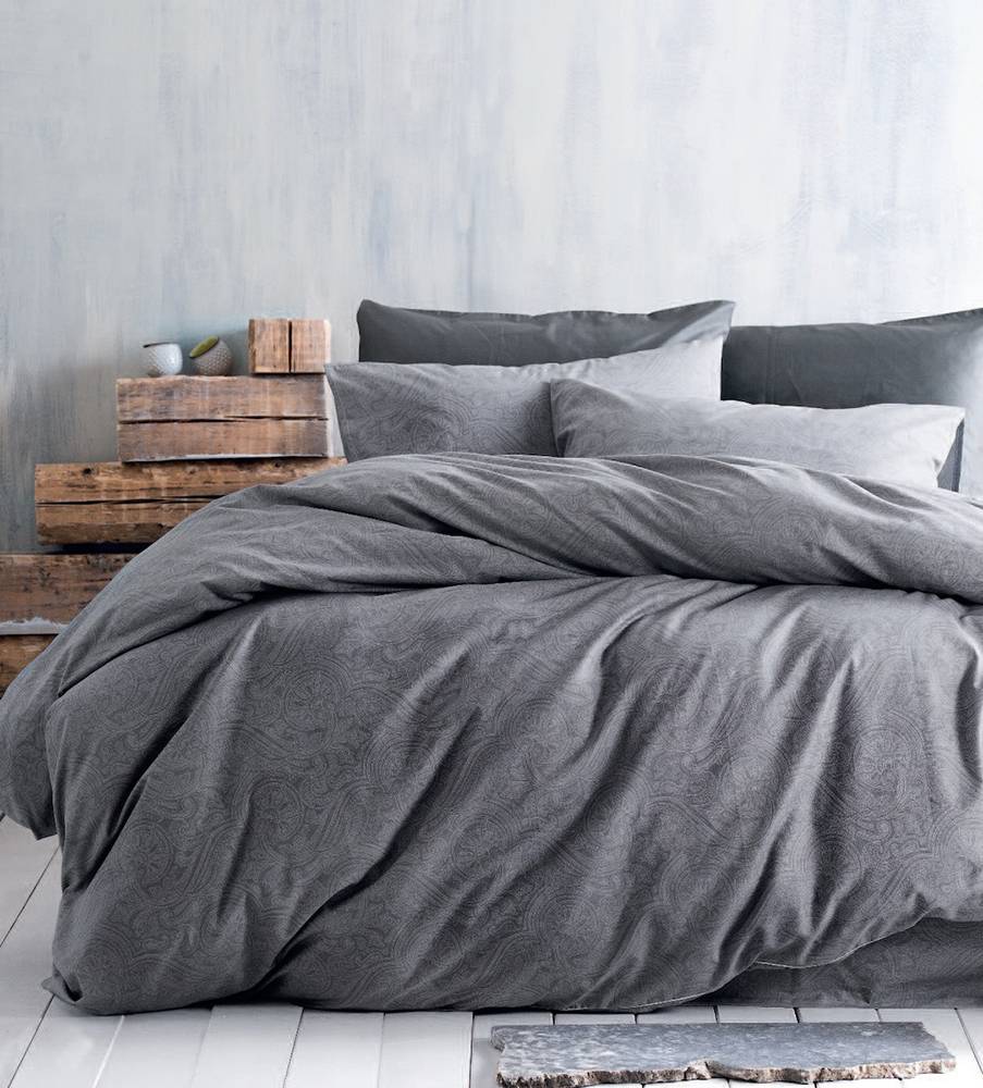 ΣΕΤ ΣΕΝΤΟΝΙΑ ΜΟΝΑ RYTHMOS DIVA CHARISMA ΓΚΡΙ 160X260CM RYTHMOS