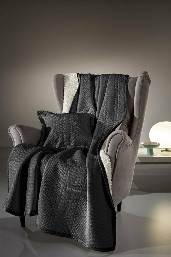 ΡΙΧΤΑΡΙ GUY LAROCHE CAPSULE ANTHRACITE 130X170CM + MAΞΙΛΑΡΟΘΗΚΗ 40X40CM GUY LAROCHE