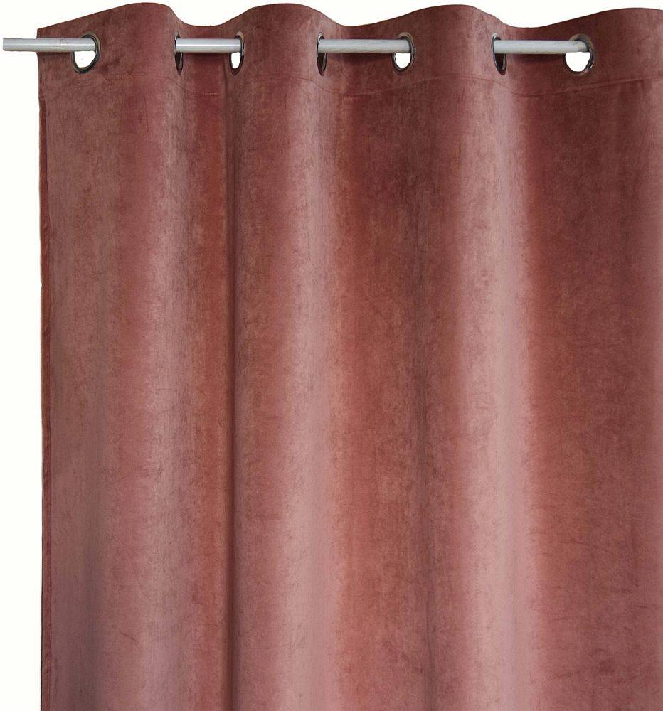 ΚΟΥΡΤΙΝΑ ΜΕ ΤΡΟΥΚΣ DECOCRAFT ΒΕΛΟΥΔΟ ΣΟΜΟΝ 145X240CM DECOCRAFT