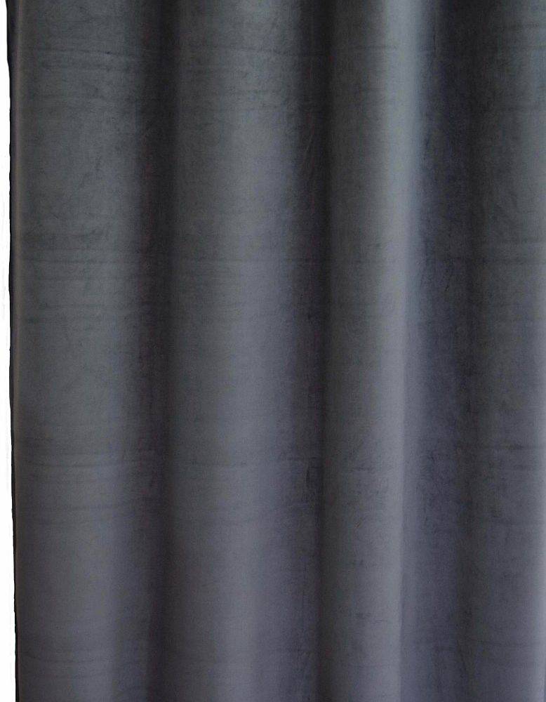 ΚΟΥΡΤΙΝΑ ΜΕ ΤΡΕΣΑ DECOCRAFT ΒΕΛΟΥΔΟ ΑΝΘΡΑΚΙ 145X240CM DECOCRAFT