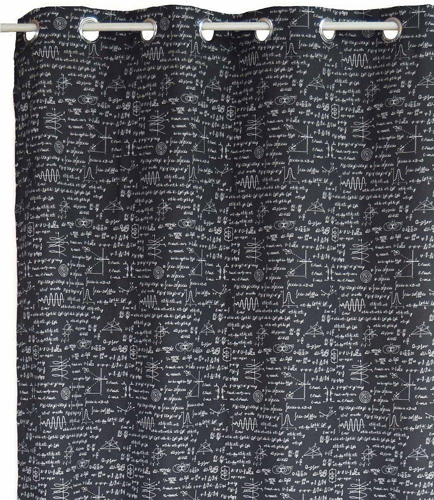 ΚΟΥΡΤΙΝΑ ΜΕ ΤΡΟΥΚΣ DECOCRAFT ΛΟΝΕΤΑ EINSTAIN ΜΑΥΡΟ 135X240CM DECOCRAFT