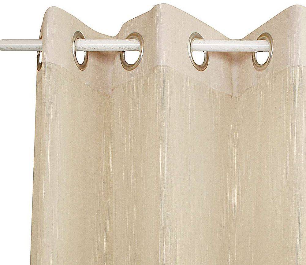 ΚΟΥΡΤΙΝΑ ΜΕ ΤΡΟΥΚΣ DECOCRAFT ΓΑΖΑ RAIN ΜΠΕΖ 140X280CM