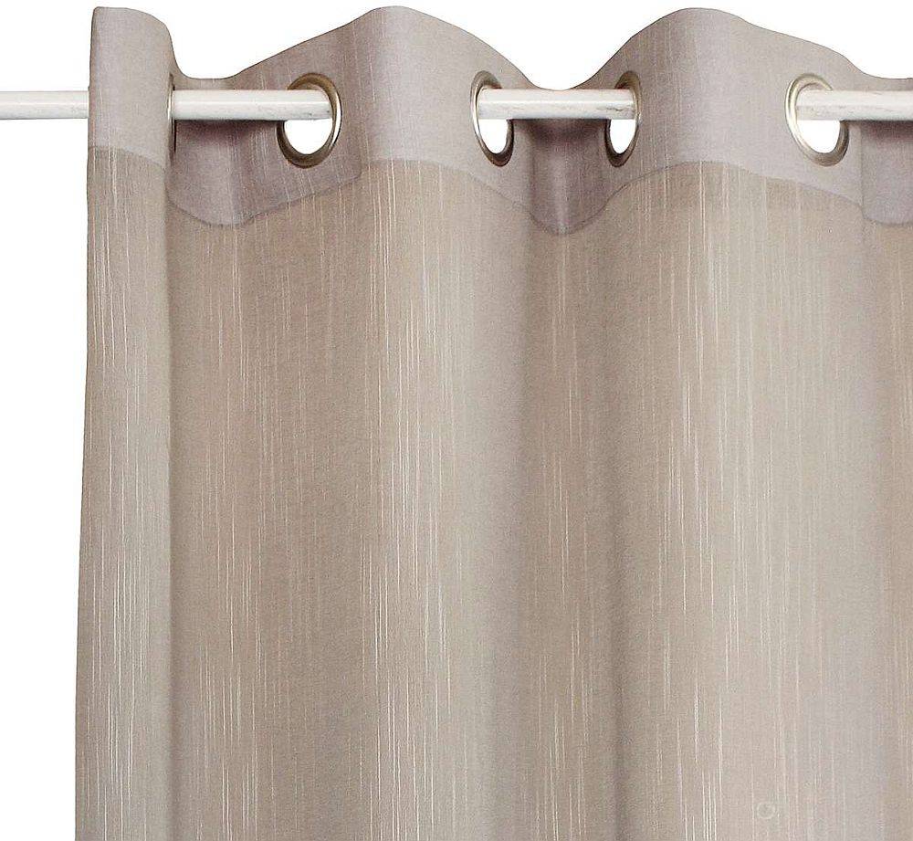 ΚΟΥΡΤΙΝΑ ΜΕ ΤΡΟΥΚΣ DECOCRAFT ΓΑΖΑ RAIN ΓΚΡΙ 140X280CM