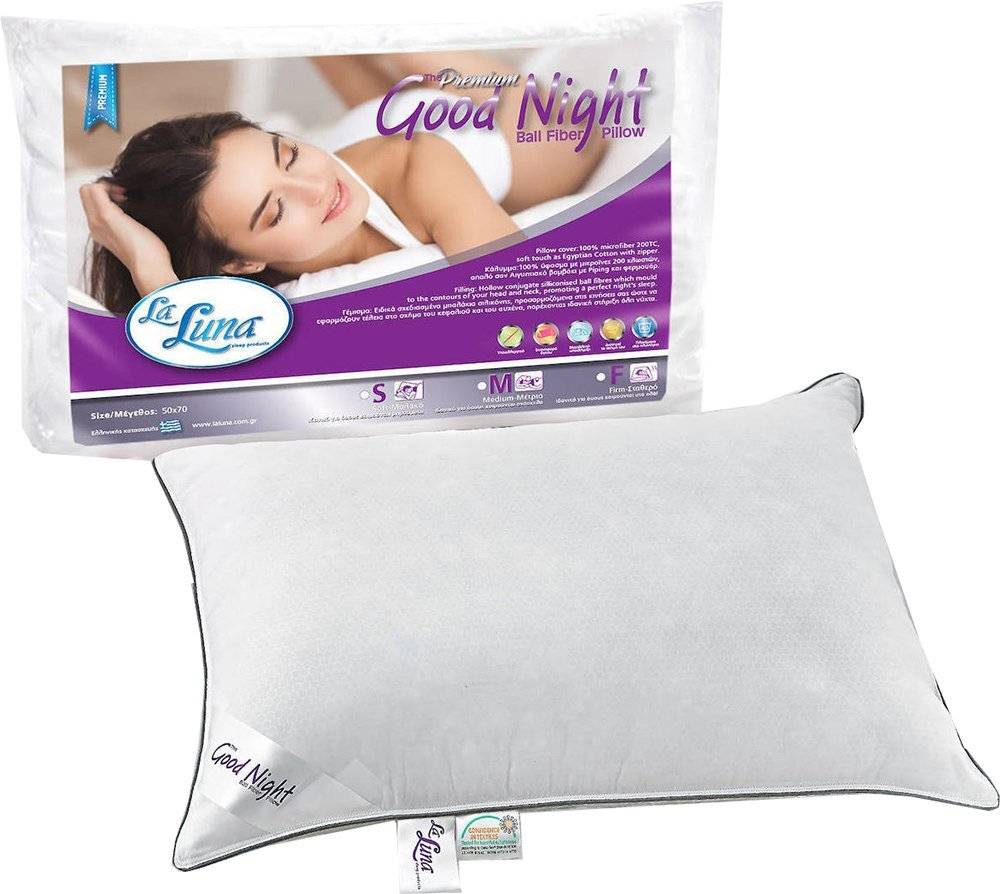ΜΑΞΙΛΑΡΙ LA LUNA THE GOODNIGHT PREMIUM ΣΙΛΙΚΟΝΗΣ SOFT 50X70CM LA LUNA
