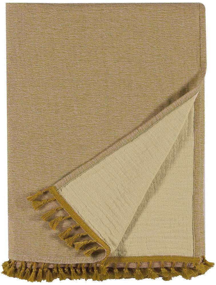 ΚΟΥΒΕΡΤΑ ΥΠΕΡΔΙΠΛΗ KENTIA GRETA 41 ΠΙΚΕ OCHRE-WARM YELLOW 230Χ240CM KENTIA