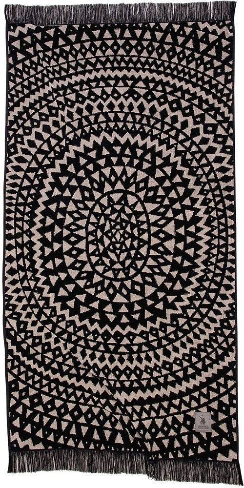 ΠΕΤΣΕΤΑ ΘΑΛΑΣΣΗΣ GREENWICH POLO CLUB 3770 ΕΚΡΟΥ ΜΑΥΡΟ 90Χ180 CM