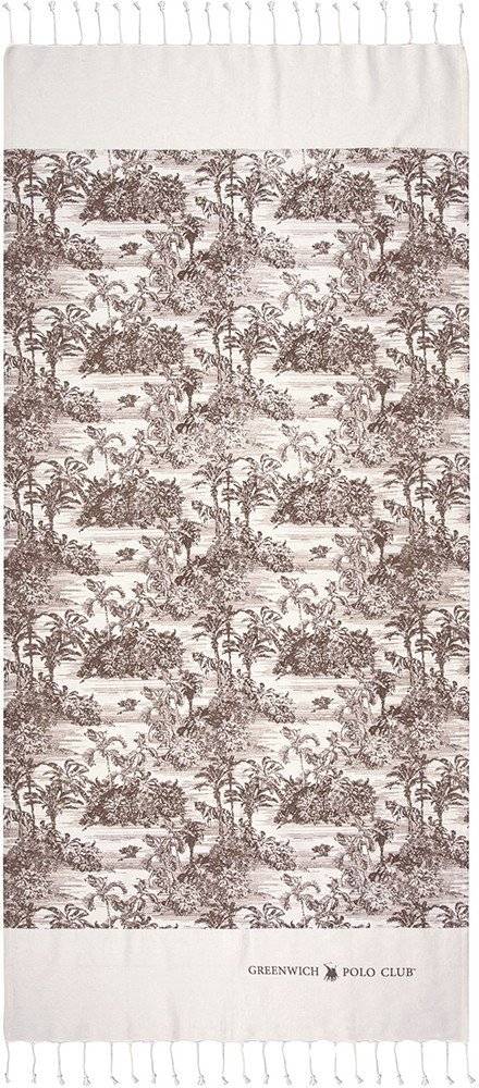 ΠΕΤΣΕΤΑ ΘΑΛΑΣΣΗΣ-ΠΑΡΕΟ GREENWICH POLO CLUB 3668 ΚΑΦΕ ΕΚΡΟΥ 80Χ180 CM GREENWICH POLO CLUB