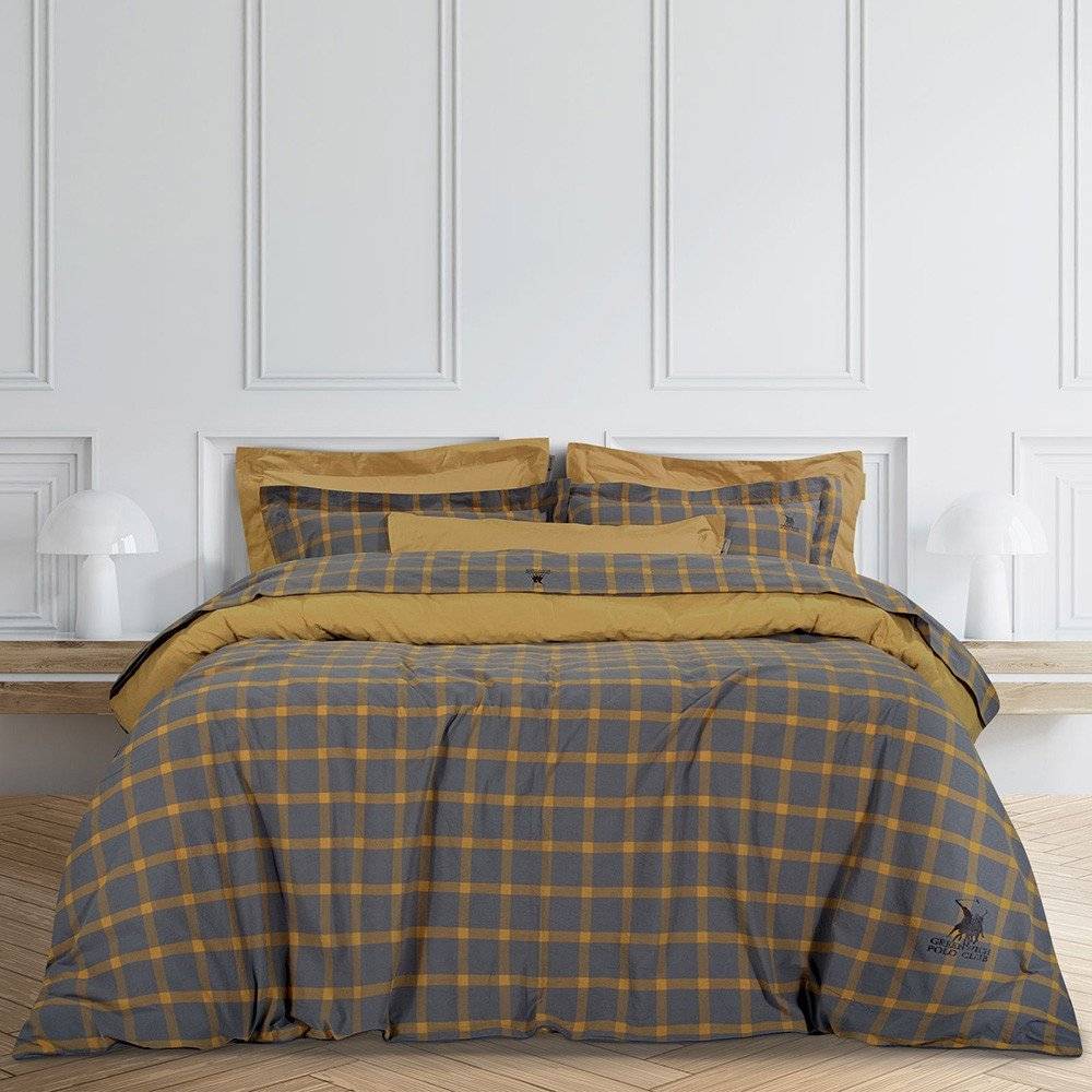 ΣΕΝΤΟΝΙΑ ΥΠΕΡΔΙΠΛΑ GREENWICH POLO CLUB 2147 ΩΧΡΑ ΧΩΡΙΣ ΛΑΣΤΙΧΟ 240X260CM GREENWICH POLO CLUB