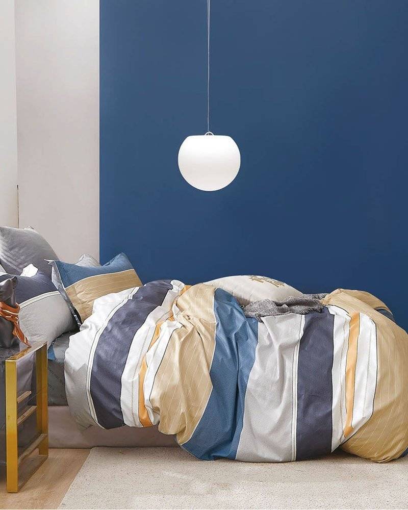 ΣΕΤ ΣΕΝΤΟΝΙΑ ΥΠΕΡΔΙΠΛΑ RYTHMOS RADAL SPIRIT ΜΠΛΕ 230X260CM RYTHMOS