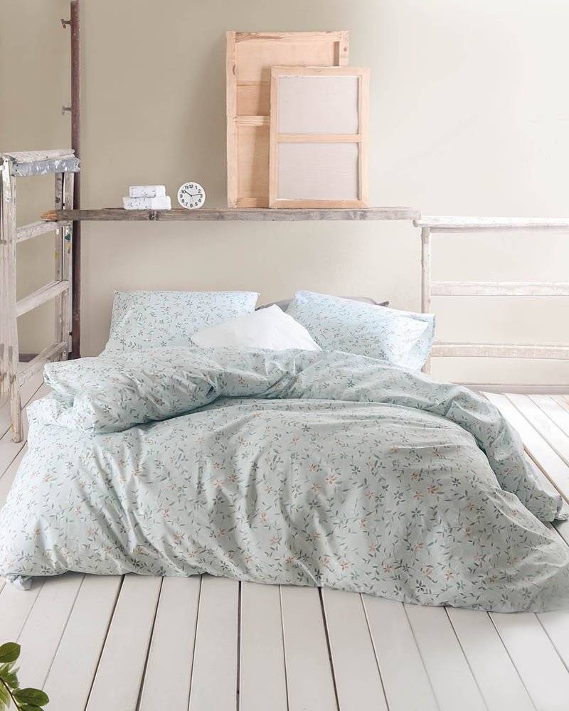 ΣΕΤ ΣΕΝΤΟΝΙΑ ΥΠΕΡΔΙΠΛΑ RYTHMOS CARLIN SYMBOL ΜΕΝΤΑ 230X260CM RYTHMOS