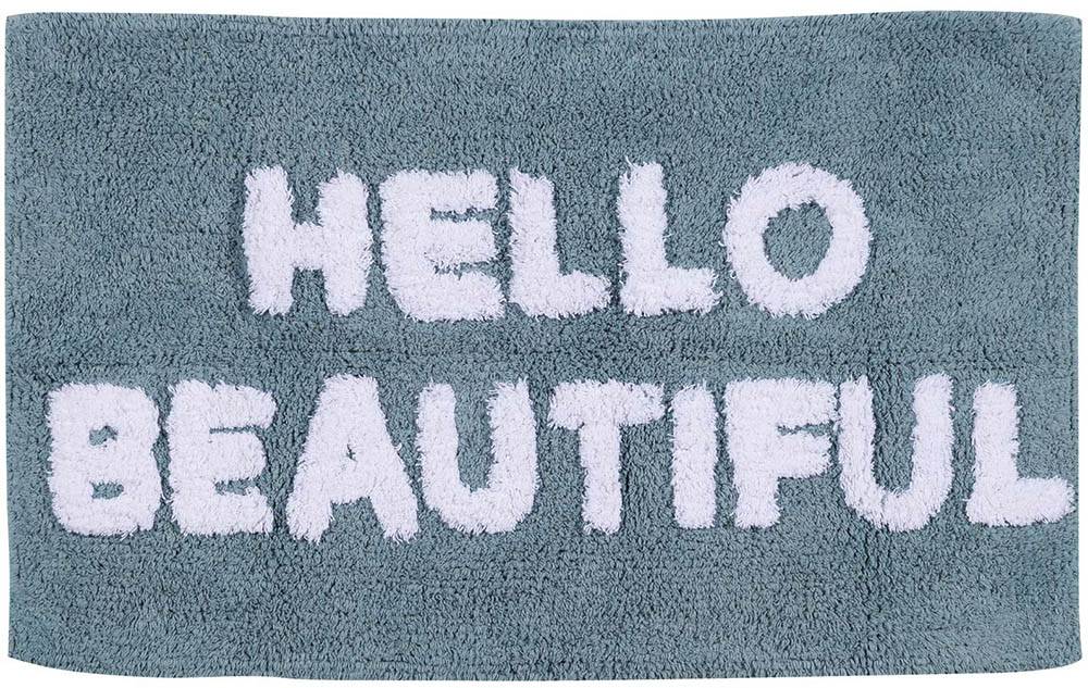 ΤΑΠΕΤΟ ΜΠΑΝΙΟΥ DAS HOME 0671 ΓΑΛΑΖΙΟ ΛΕΥΚΟ 50Χ80CM