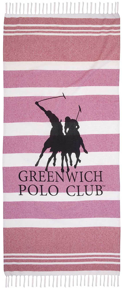 GREENWICH POLO CLUB ΠΕΤΣΕΤΑ ΘΑΛΑΣΣΗΣ-ΠΑΡΕΟ GREENWICH POLO CLUB 3842 RED 80Χ170 CM