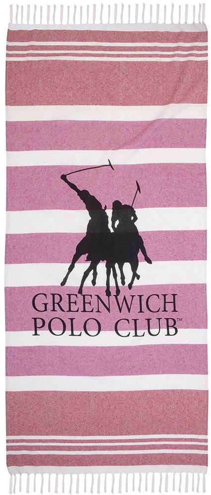 ΠΕΤΣΕΤΑ ΘΑΛΑΣΣΗΣ-ΠΑΡΕΟ GREENWICH POLO CLUB 3842 RED 80Χ170 CM GREENWICH POLO CLUB