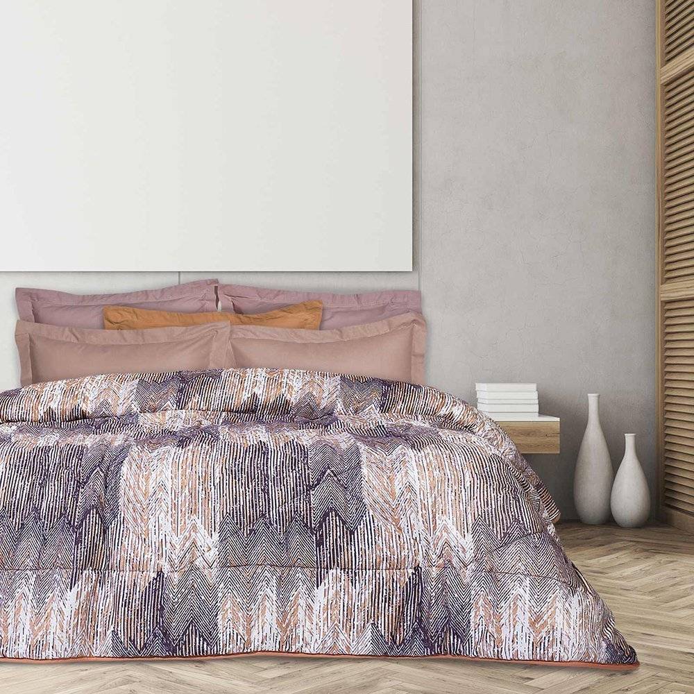 ΠΑΠΛΩΜΑ ΥΠΕΡΔΙΠΛΟ DAS HOME MICROFIBRE HAPPY 9607 ΜΠΛΕ ΣΟΜΟΝ 220Χ240CM