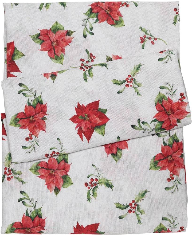 ΧΡΙΣΤΟΥΓΕΝΝΙΑΤΙΚO RUNNER DAS HOME 0625 ΜΕ ΣΧΕΔΙΟ ΚΟΚΚΙΝΟ ΠΟΛΥΕΣΤΕΡΑΣ 45X140CM