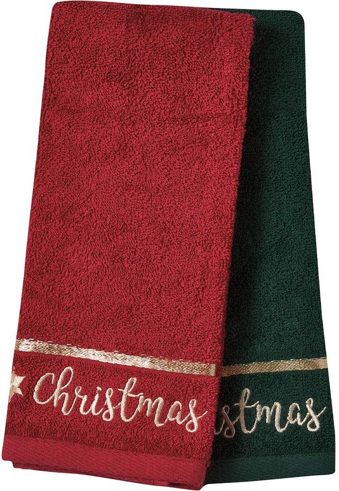 ΧΡΙΣΤΟΥΓΕΝΝΙΑΤΙΚΕΣ ΠΕΤΣΕΤΕΣ ΚΟΥΖΙΝΑΣ DAS HOME CHRISTMAS COLLECTION 0702 ΚΟΚΚΙΝΟ-ΠΡΑΣΙΝΟ 40X60CM 2TM DAS HOME