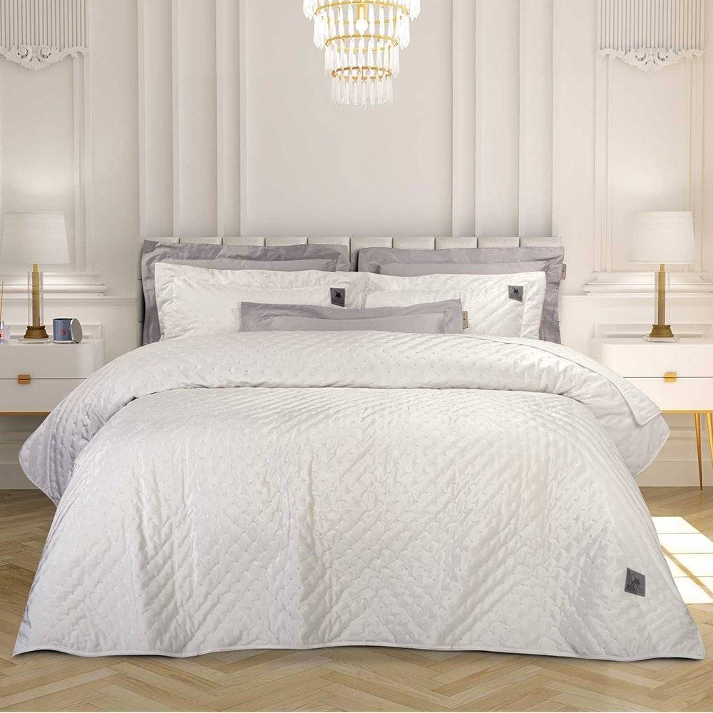 ΚΟΥΒΕΡΛΙ KING SIZE GREENWICH POLO CLUB 3429 ΛΕΥΚΟ 240Χ250CM GREENWICH POLO CLUB