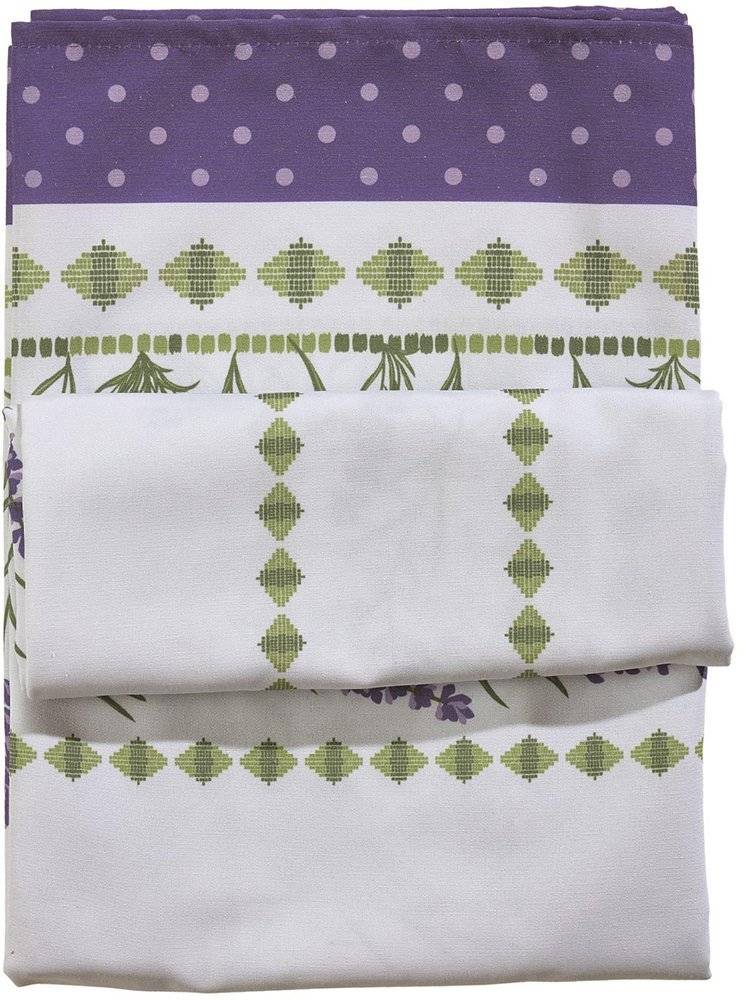 ΤΡΑΠΕΖΟΜΑΝΤΗΛΟ DAS HOME 0722 ΛΕΥΚΟ ΜΩΒ ΠΡΑΣΙΝΟ 140X180CM DAS HOME