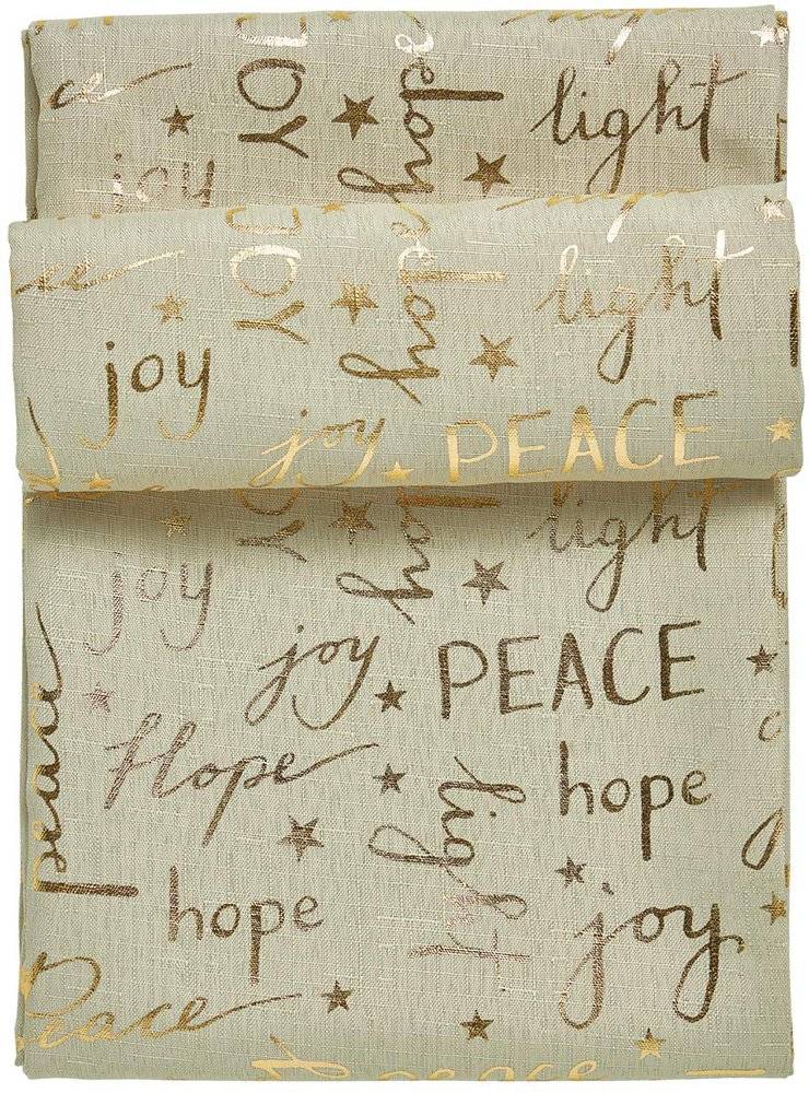 DAS HOME ΧΡΙΣΤΟΥΓΕΝΝΙΑΤΙΚΟ ΤΡΑΠΕΖΟΜΑΝΤΗΛΟ DAS HOME 0715 ΜΠΕΖ ΧΡΥΣΟ 140Χ220CM