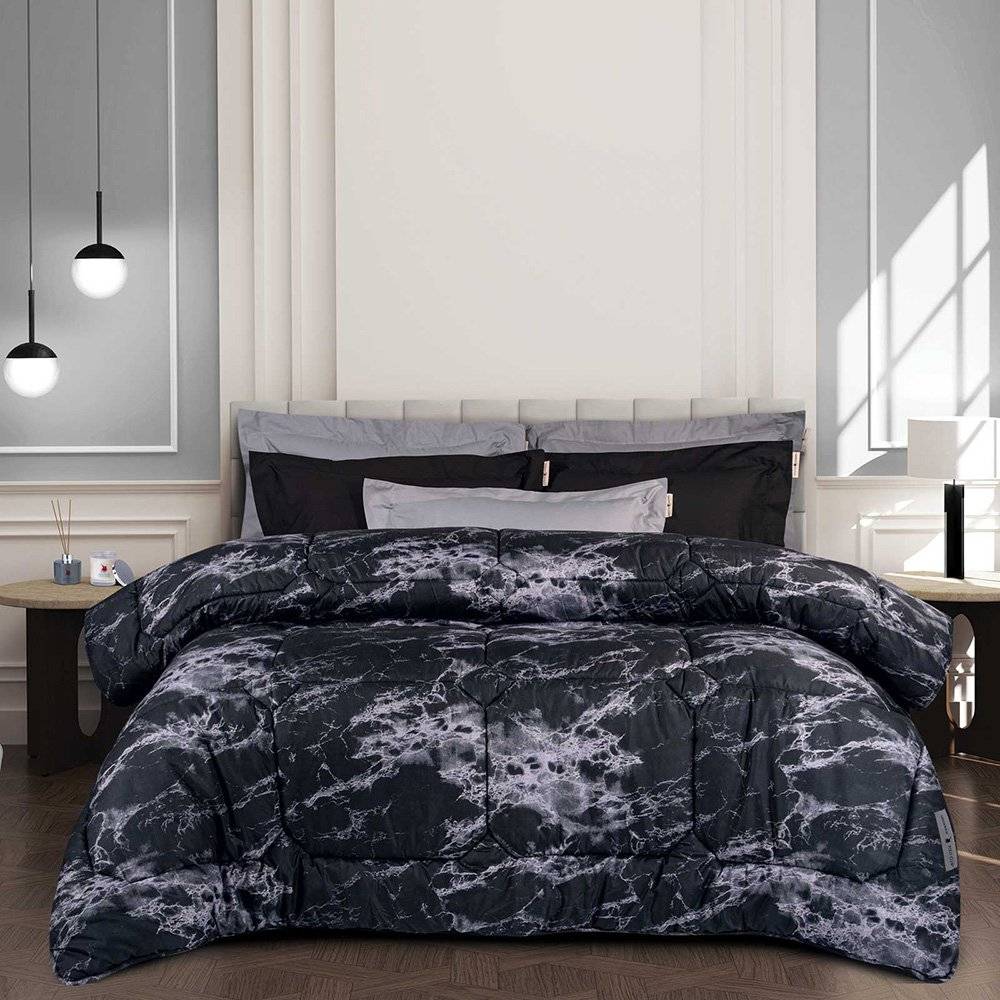 ΠΑΠΛΩΜΑ ΜΟΝΟ GREENWICH POLO CLUB 3414 ΜΑΥΡΟ-ΓΚΡΙ (160X240CM) GREENWICH POLO CLUB