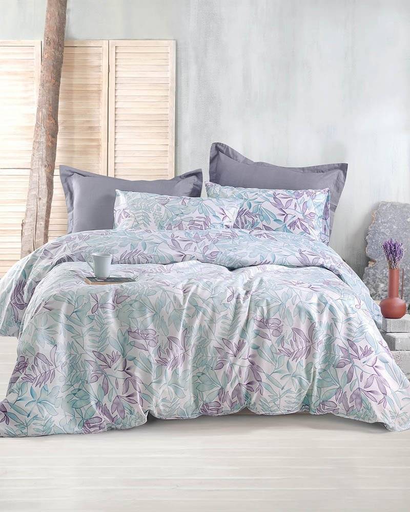 ΠΑΠΛΩΜΑΤΟΘΗΚΗ ΥΠΕΡΔΙΠΛΗ RYTHMOS ELEIN ΠΡΑΣΙΝΟ-ΜΩΒ 3TMX 225X250CM