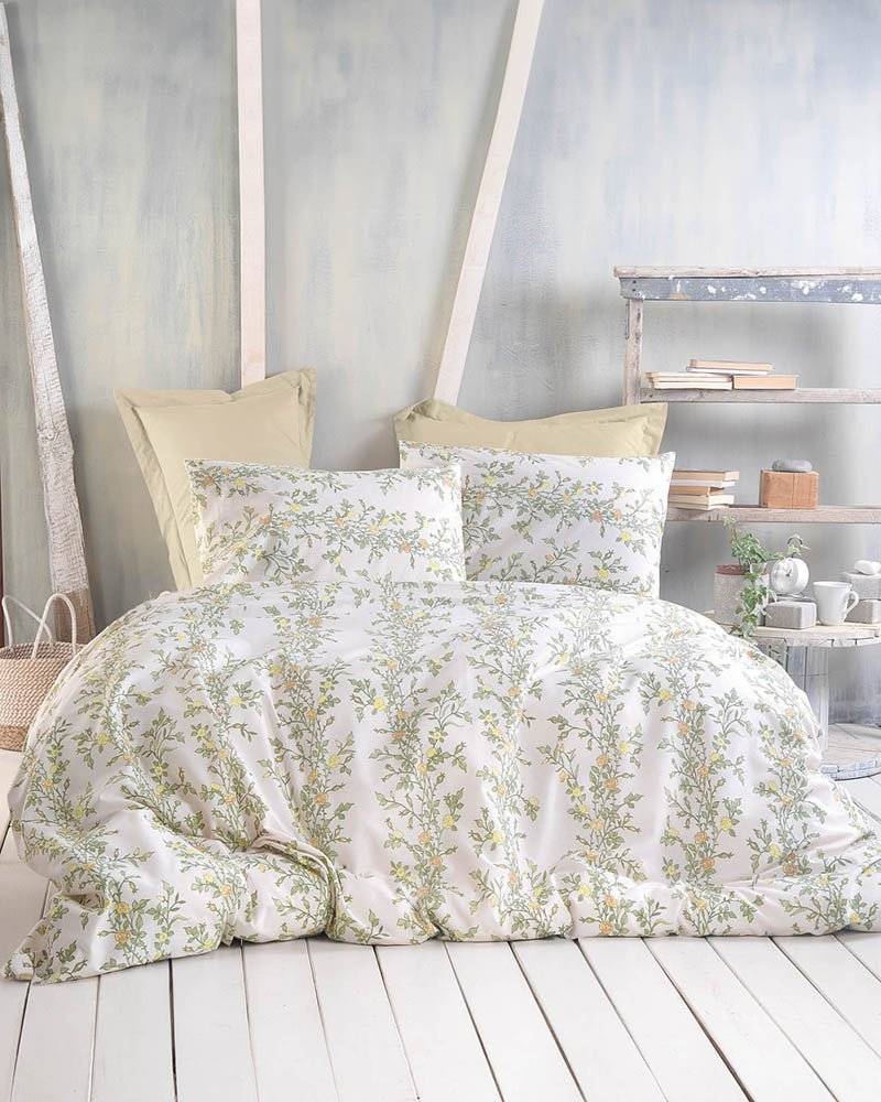 ΣΕΤ ΣΕΝΤΟΝΙΑ RYTHMOS TALIA ΥΠΕΡΔΙΠΛA ΦΛΟΡΑΛ ΚΙΤΡΙΝΟ (230CMX260CM)