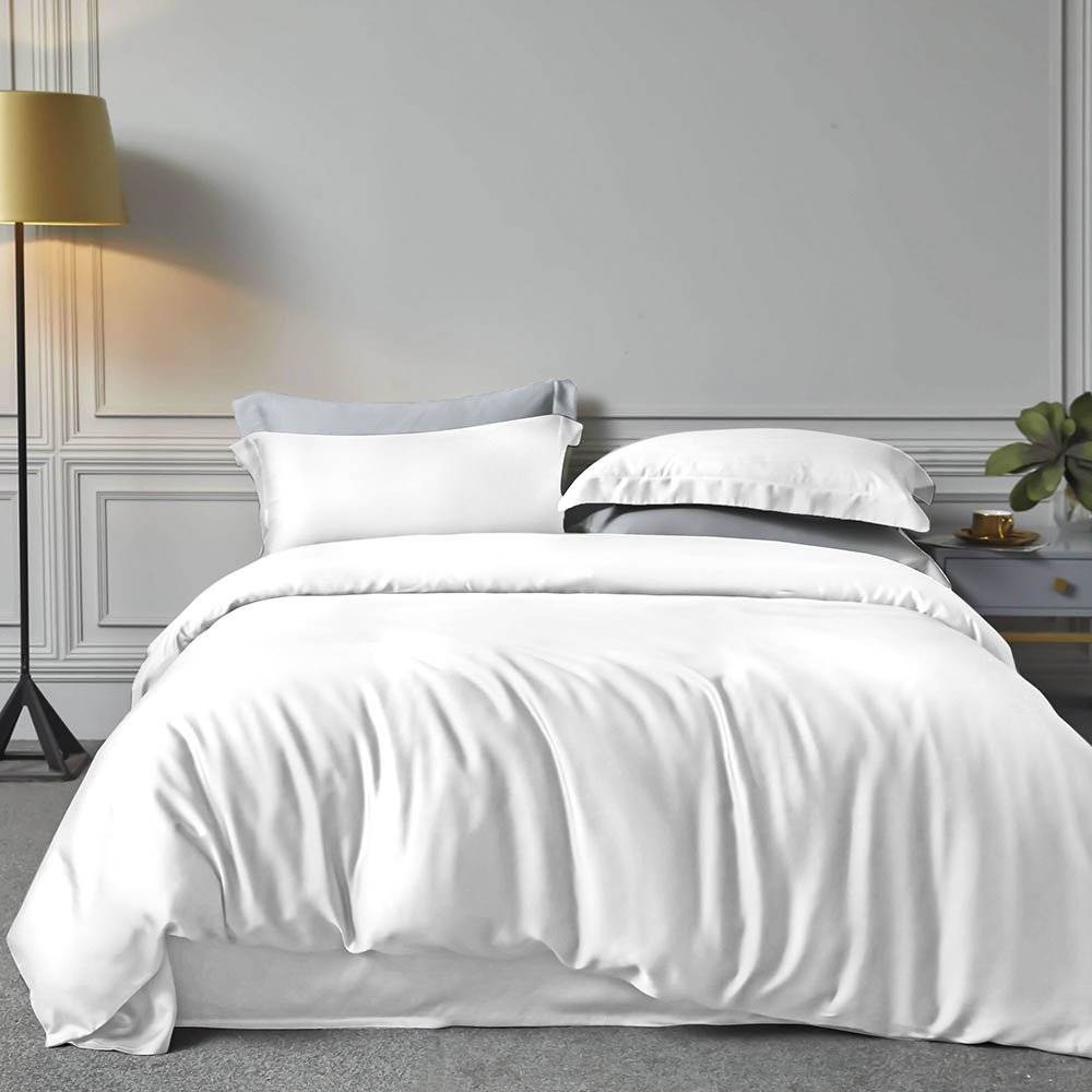 ΣΕΤ ΣΕΝΤΟΝΙΑ RYTHMOS BAMBOO ΥΠΕΡΔΙΠΛA ΛΕΥΚΑ (250CMX270CM)