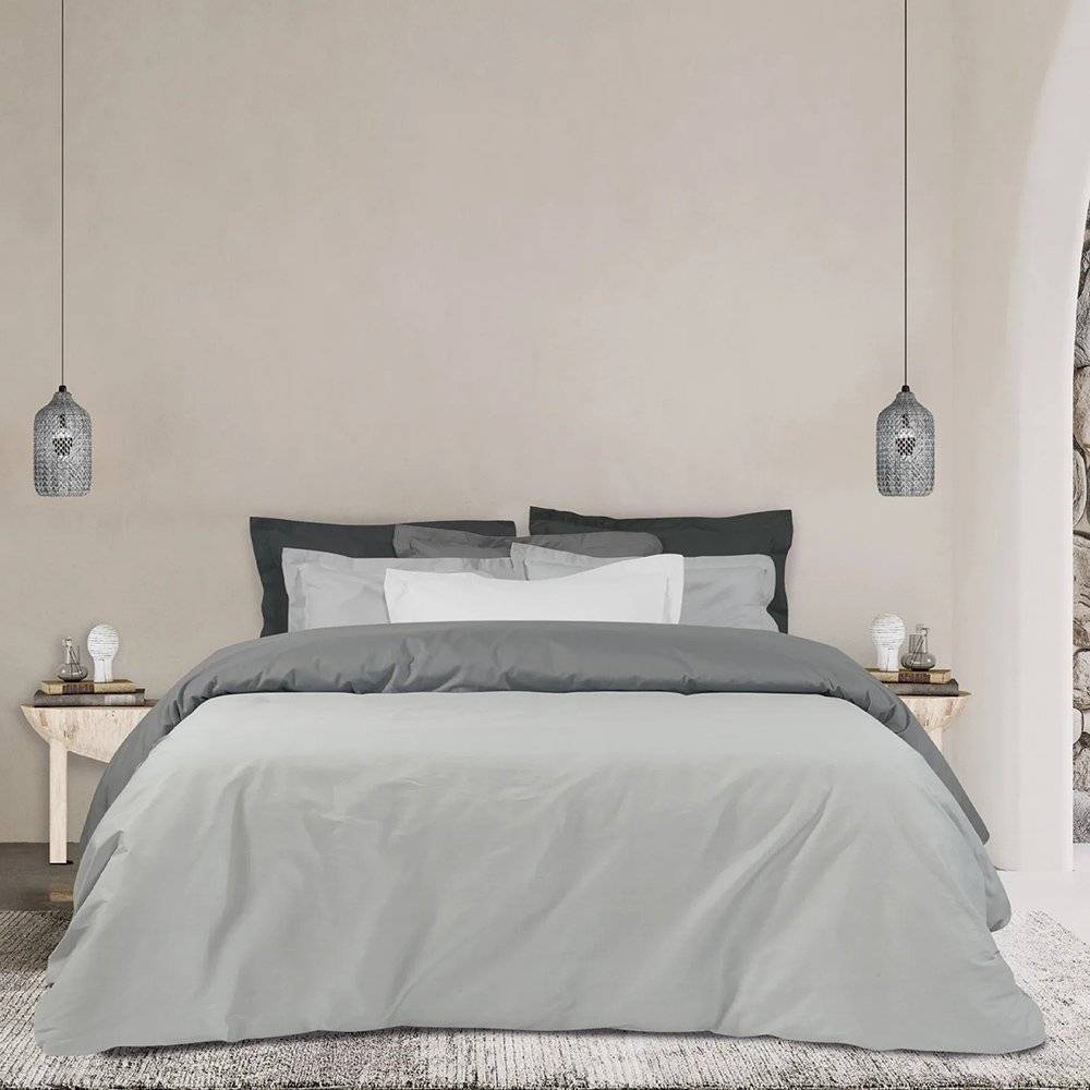 ΣΕΝΤΟΝΙ ΥΠΕΡΔΙΠΛΟ DAS HOME BEST LINE 1020 ΓΚΡΙ (230CMX260CM) DAS HOME