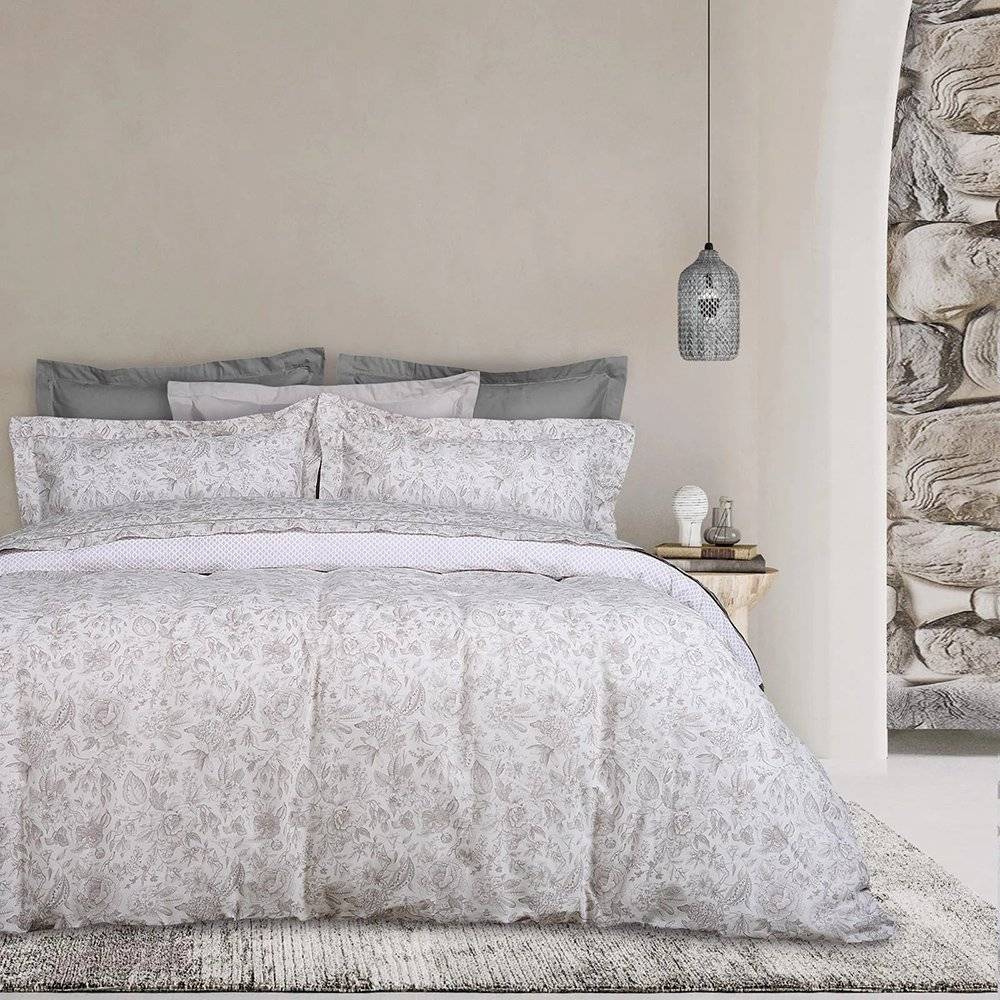ΚΟΥΒΕΡΛΙ ΥΠΕΡΔΙΠΛΟ DAS HOME HAPPY 9620 ΓΚΡΙ (220X240CM) DAS HOME