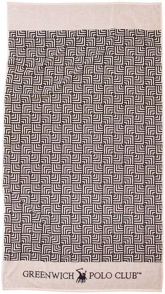 ΠΕΤΣΕΤΑ ΘΑΛΑΣΣΗΣ GREENWICH POLO CLUB 3732 ΕΚΡΟΥ-ΜΑΥΡΟ (170X90CM) GREENWICH POLO CLUB